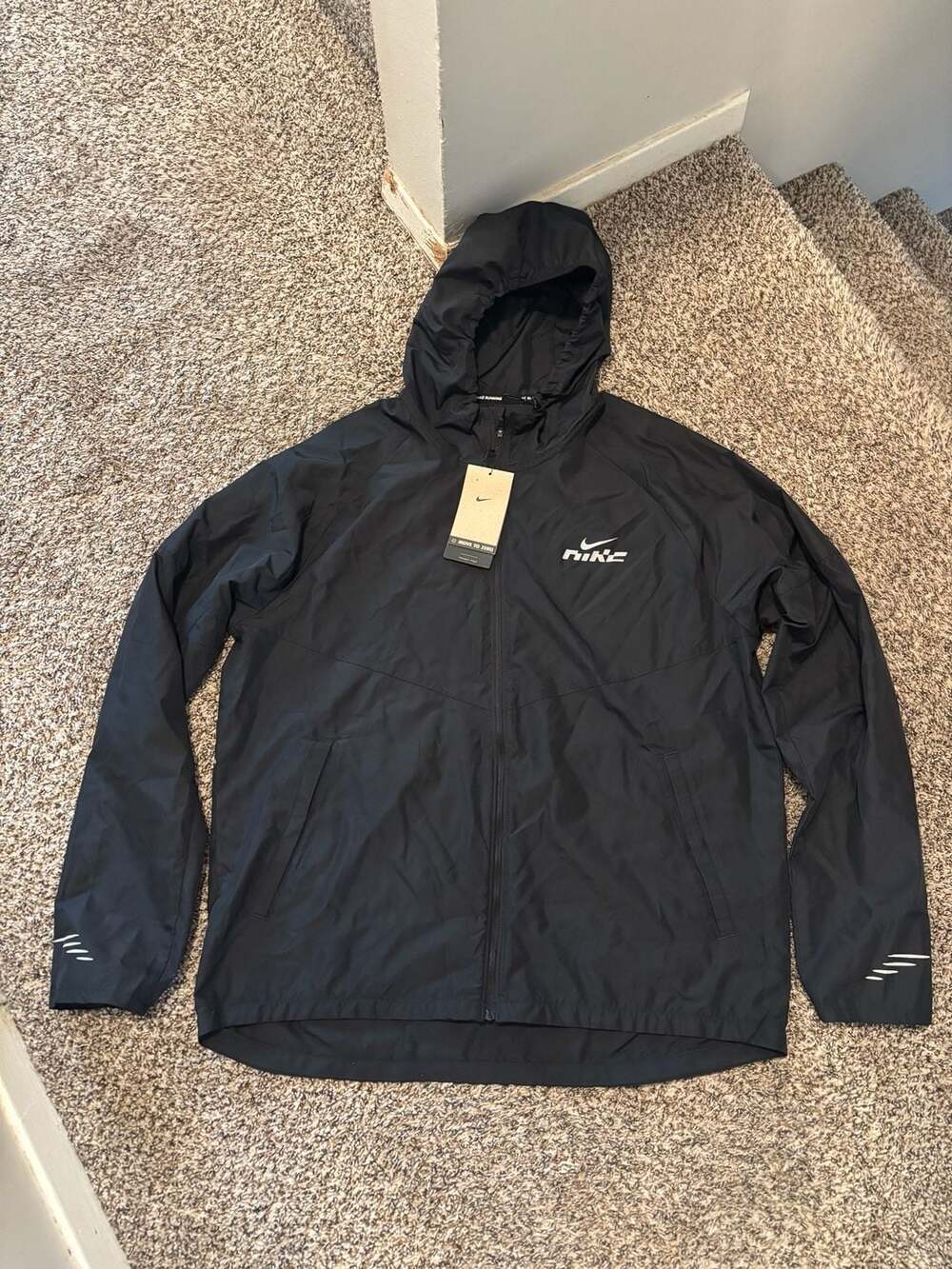 Nike Miler Flash Water-Repellent Running Jacket IB3770-010 Men's Size L